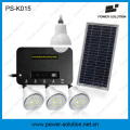 8W DC Solar Energy Lighting Kits with Mobile Charger